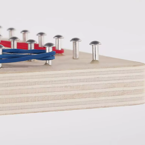 TABLERO GEOMETRICO MONTESSORI PARA NIÑOS