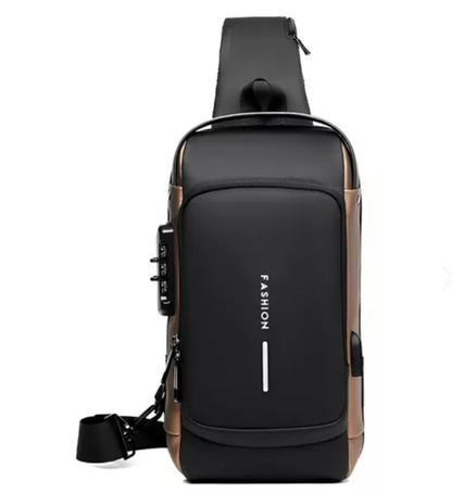 MOCHILA IMPERMEABLE ANTIRROBO CON PUERTO USB